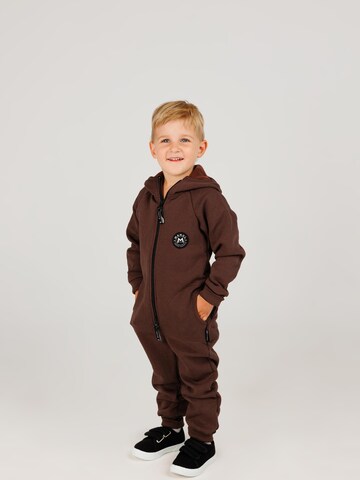 MANUL Overall 'Brownie by MANUL - Basic BackZip' in Braun