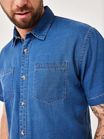 PADDOCKS Regular fit Button Up Shirt in Blue