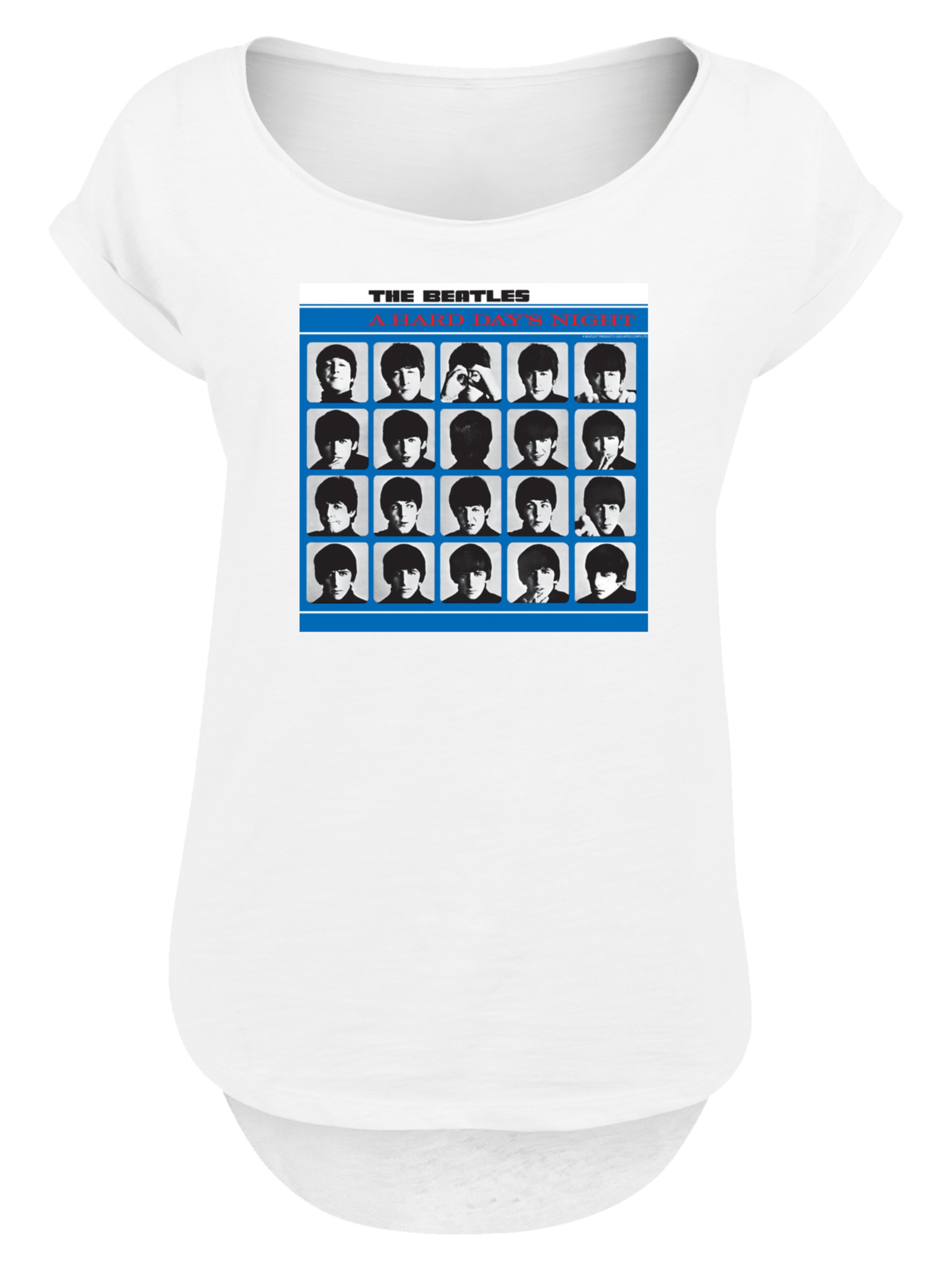 F4NT4STIC Shirt 'The Beatles Retro' in White: front