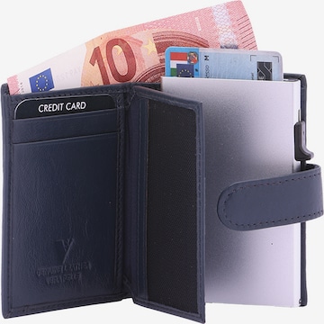 Sergio Valentini Wallet in Blue: front