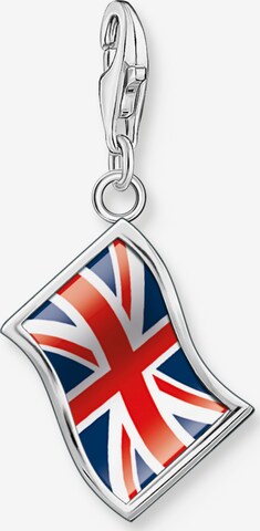 Thomas Sabo Pendant 'LONDON UK-Flagge' in Silver: front