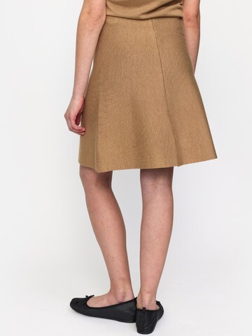 Soft Rebels - Falda ' SRHenrietta ' en marrón: atrás