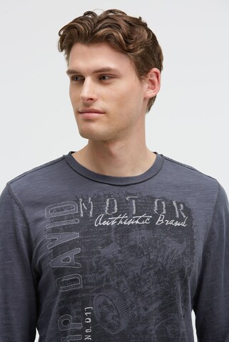 CAMP DAVID Shirt in Blue: front