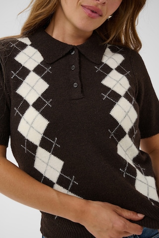 Pull-over 'KAOlive Argyle' Kaffe en marron