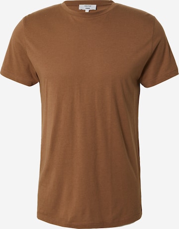 DAN FOX APPAREL Regular Fit T-Shirt 'Piet' in Braun: predná strana