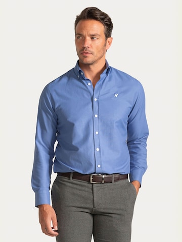 Williot Regular Fit Hemd 'Oxford' in Blau: predná strana