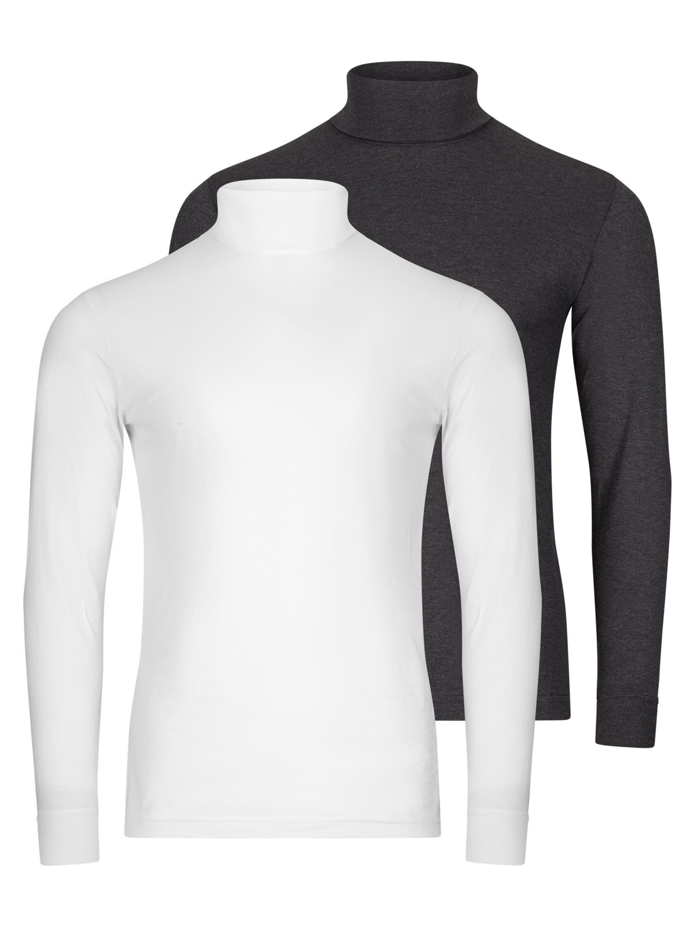 Ragman Shirt 'Basic' in Grijs: voorkant