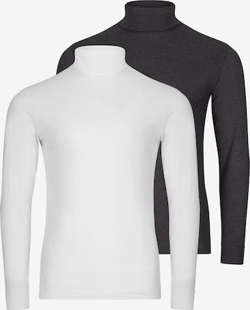 Ragman Shirt 'Basic' in Grijs: voorkant