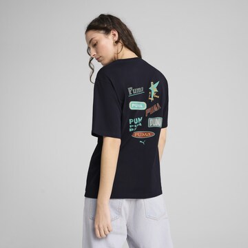 PUMA Shirt 'Wardrobe Essentials' in Blue: front