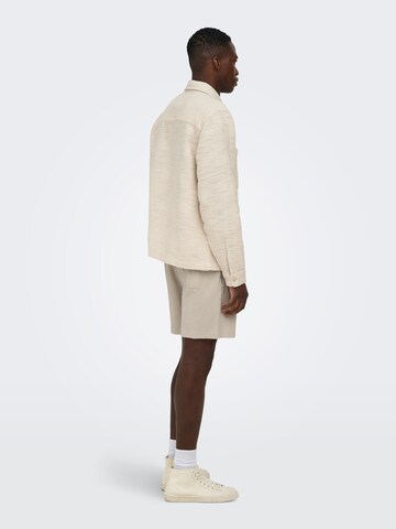 Only & Sons Loosefit Bukser 'ONSEddie' i beige