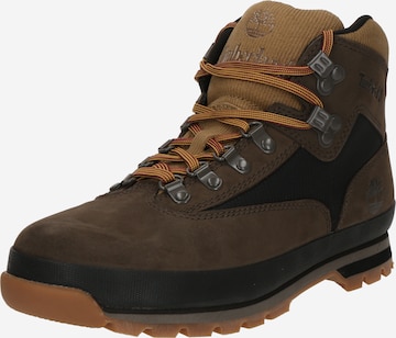 TIMBERLAND Боти с връзки в кафяво: отпред