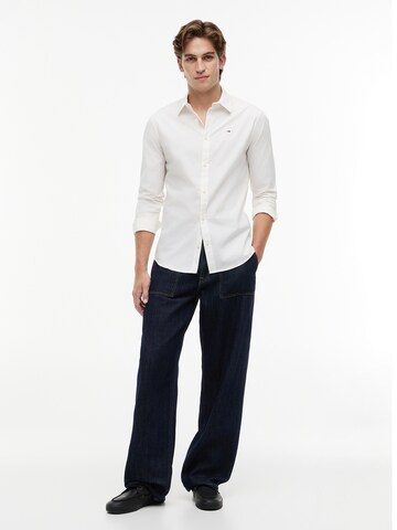 Tommy Jeans Slim fit Ing - fehér