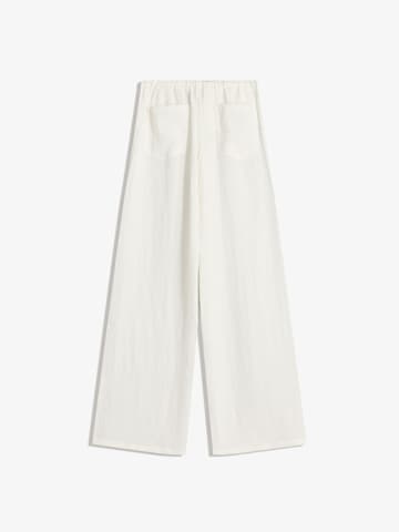 Bershka Wide leg Trousers in White