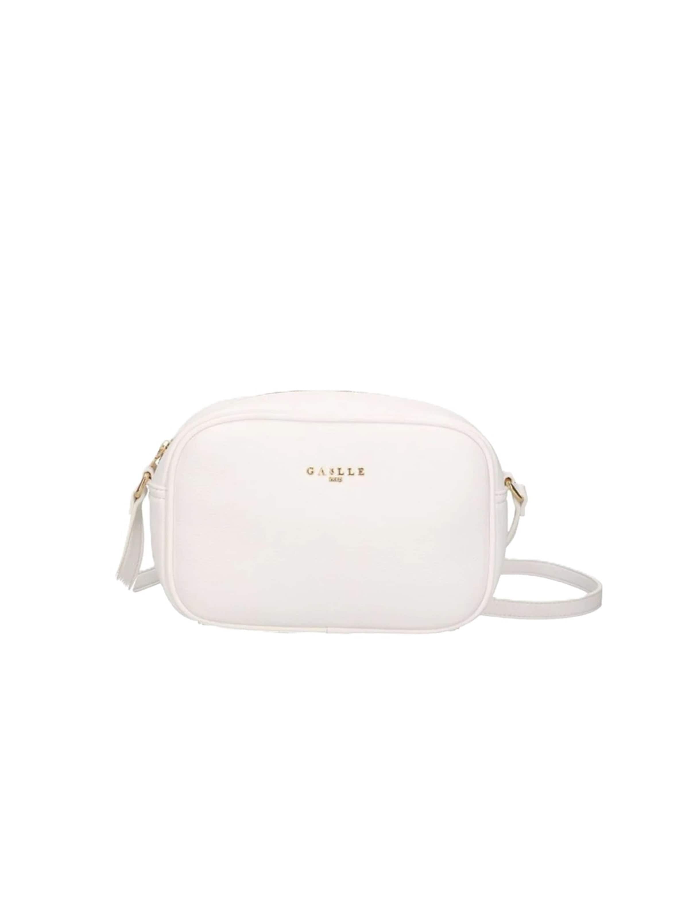 Borsa a tracolla 'GAACW03054' di Gaelle Paris in bianco: frontale