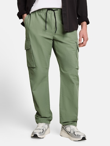 TOM TAILOR DENIM Loosefit Hose in Grün: Vorderseite