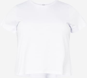 Cotton On Curve T-shirt i vit: framsida