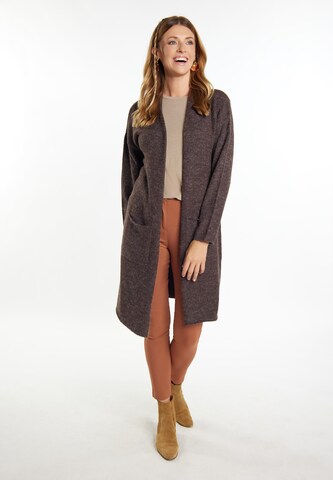 usha FESTIVAL Knit cardigan 'Carnea' in Brown