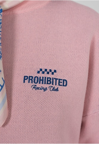 Sweat-shirt 'Vortex' Prohibited en rose