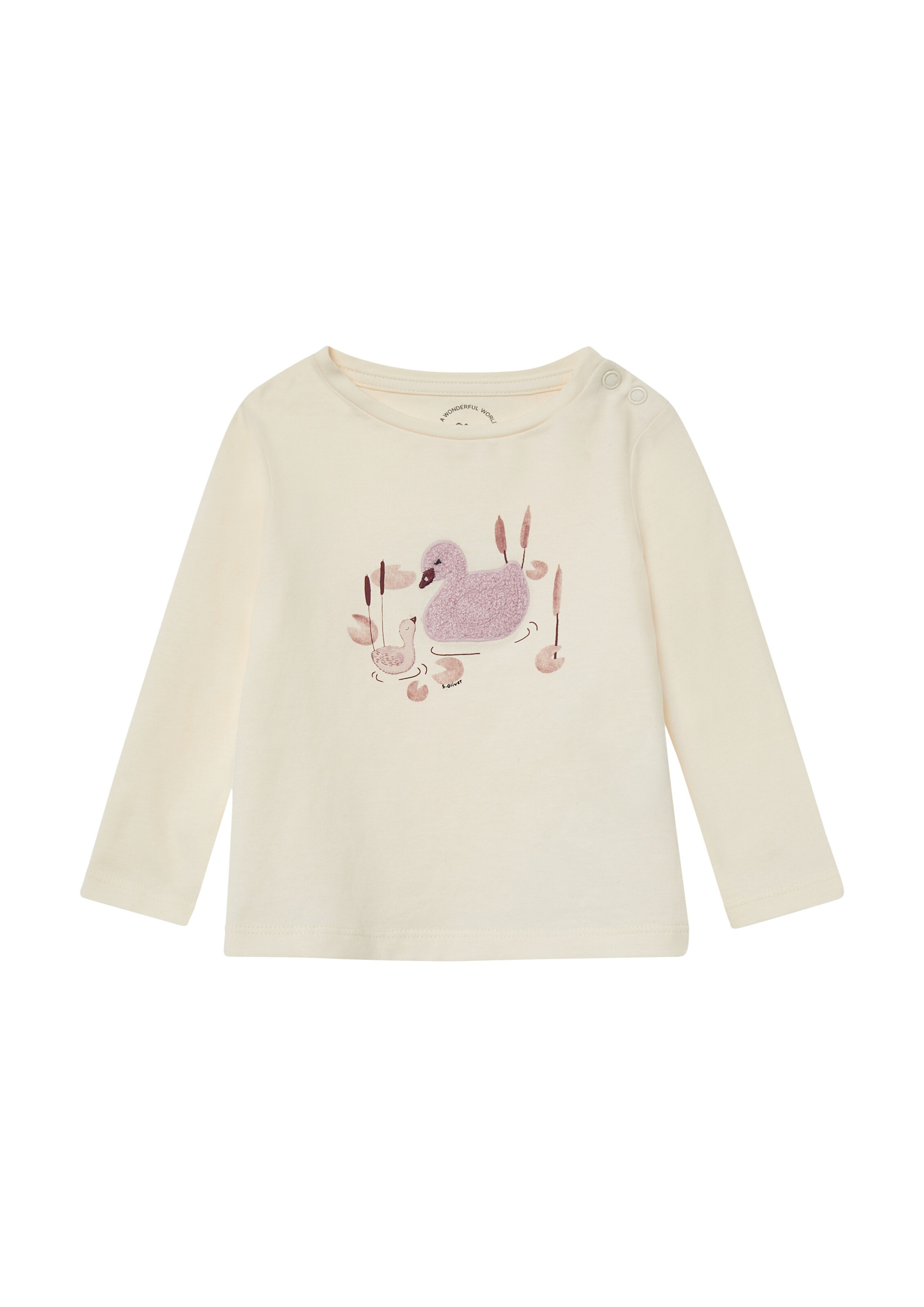 T-Shirt s.Oliver en beige : devant
