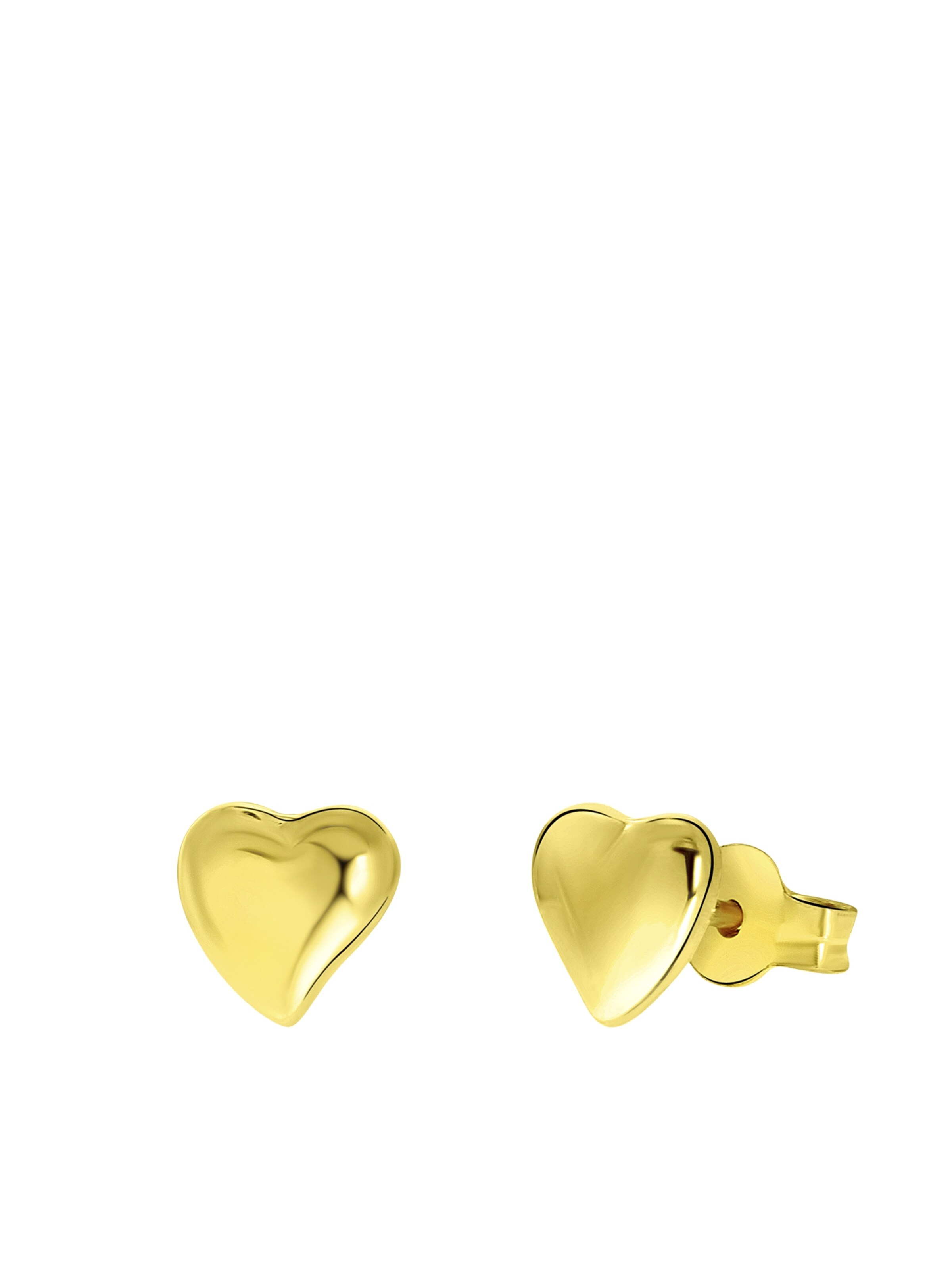 Lucardi Earrings 'Klassisch' in Gold: front