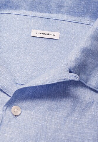 SEIDENSTICKER Regular fit Zakelijk overhemd 'Uni' in Blauw