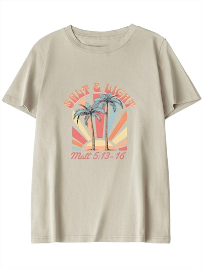 GORHEY Shirt 'Summer Vacation'‌‌‌‌‌‌‌ in M/Regular in apricot, Produktansicht