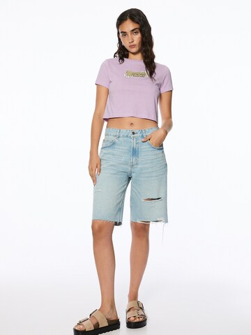 Pull&Bear Shirt in Purple