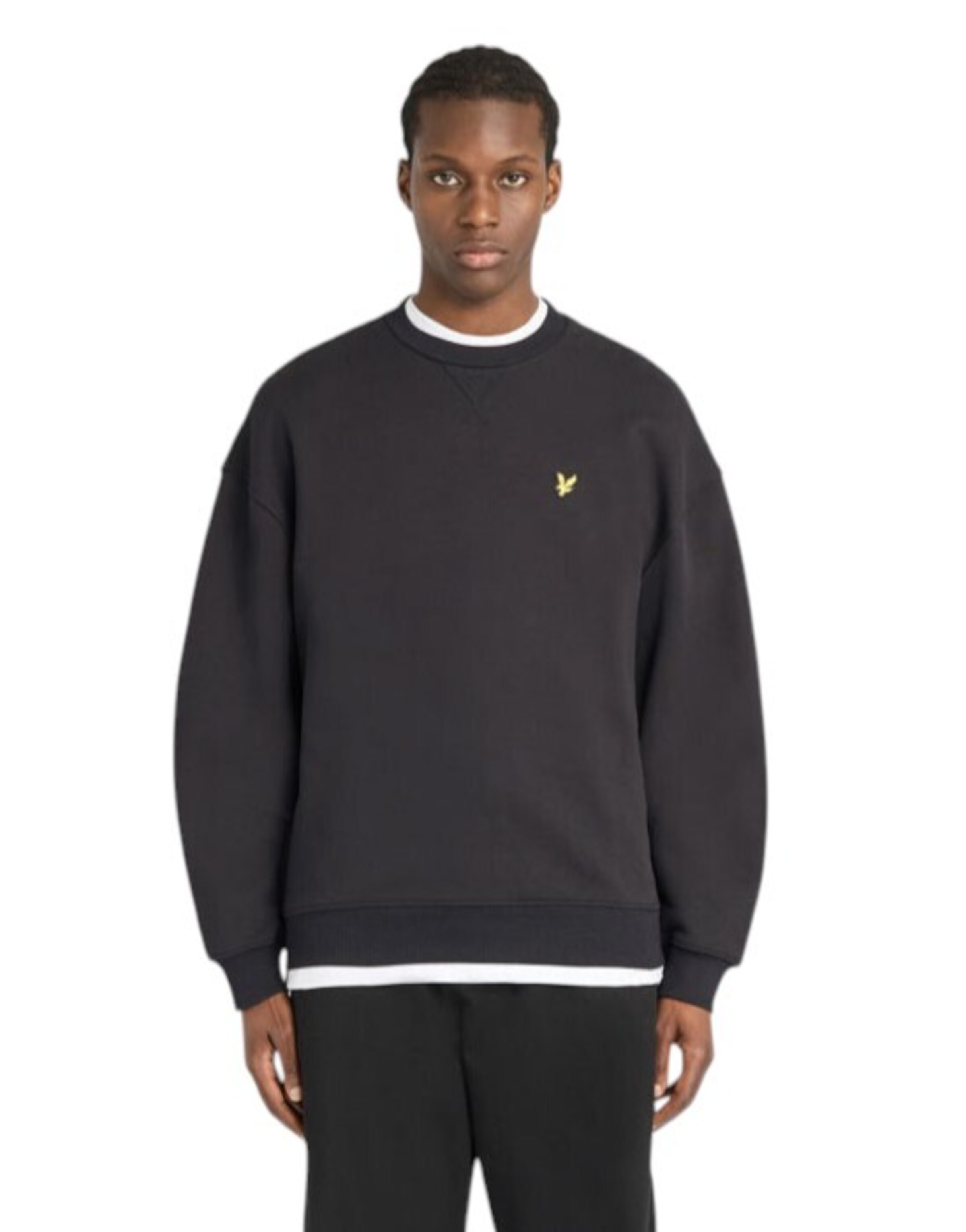 Sweat-shirt Lyle & Scott en noir : devant