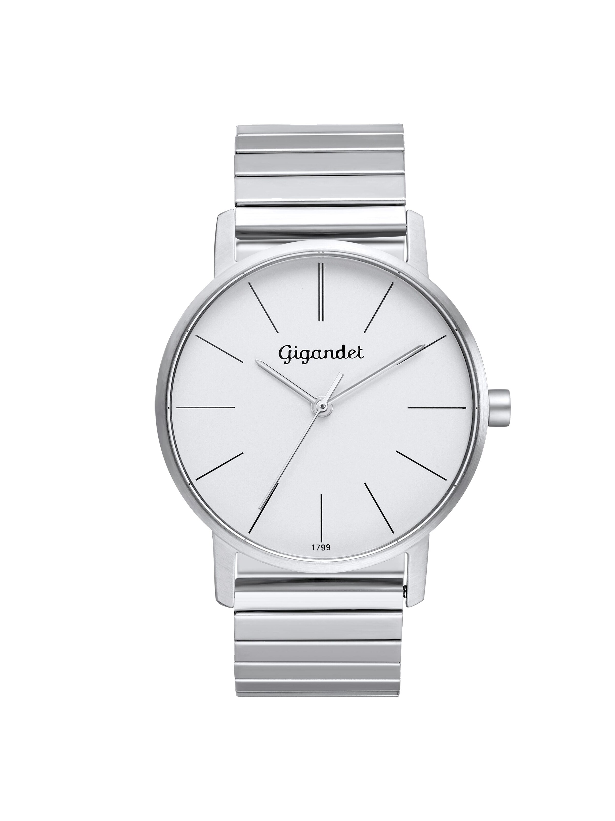 Gigandet Analog Watch 'MINIMALISM' in Silver: front
