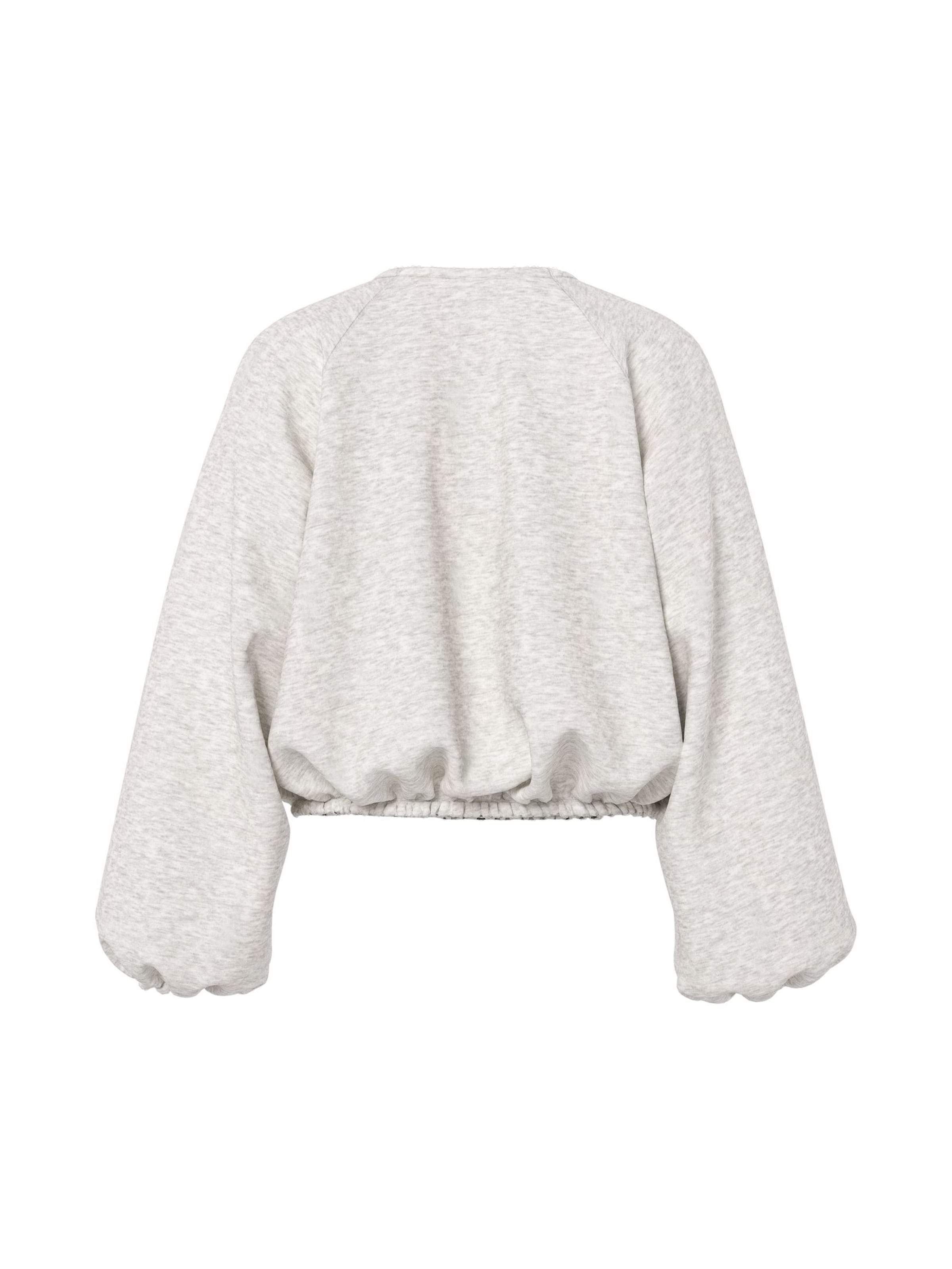 HYPEDROP Bluza rozpinana 'HDEsme' w kolorze szary