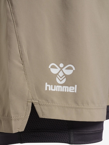 Regular Pantalon de sport Hummel en beige