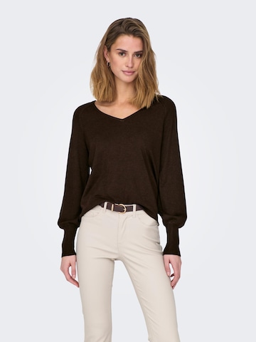 ONLY Sweater 'MILA' in Brown: front