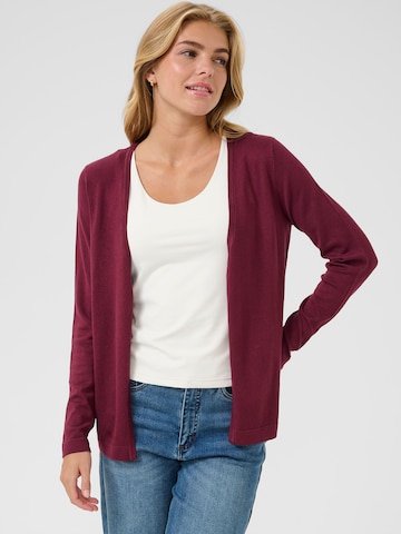 Kaffe Knit cardigan 'KAFenia Astrid' in Red: front