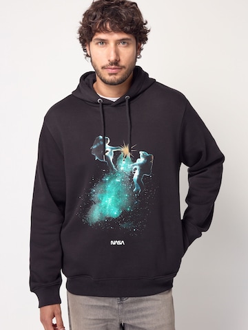 Sweat-shirt Next en noir : devant