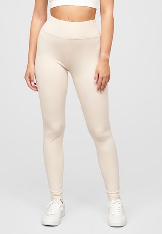 Cloud5ive Skinny Leggings in Beige: voorkant