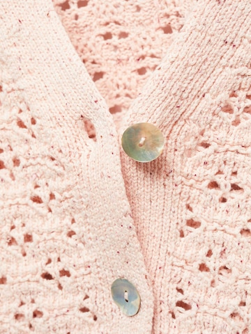 MANGO Knit Cardigan 'CUBA' in Pink