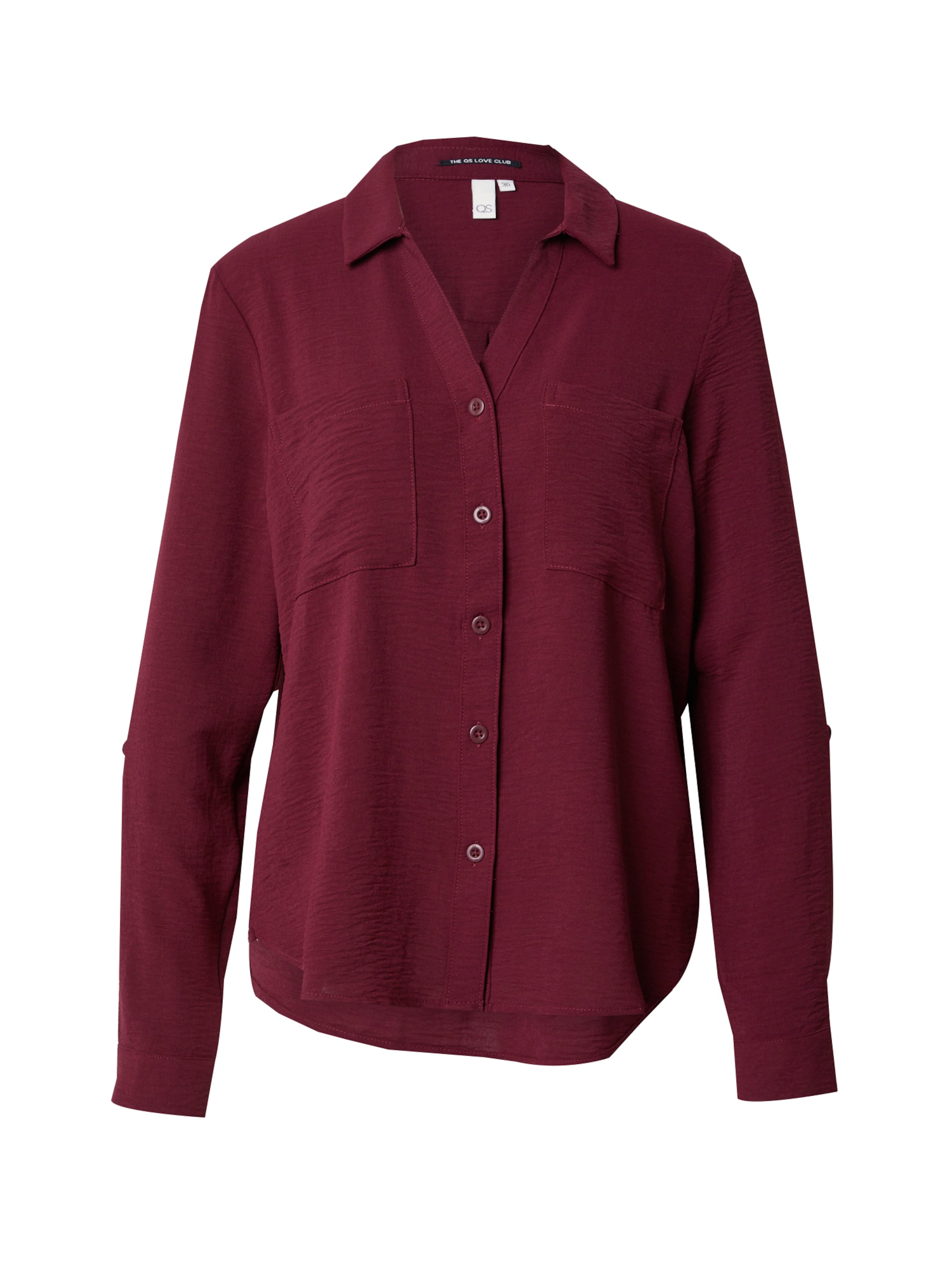 QS Blouse in Rood: voorkant