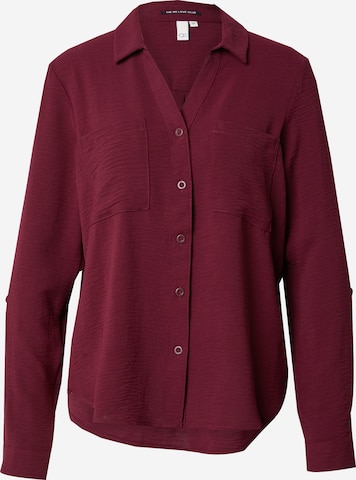Chemisier QS en rouge : devant