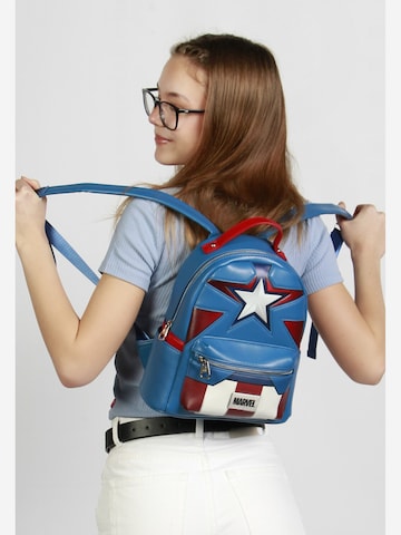 marvel Backpack 'Captain America Courage-Heady' in Blue