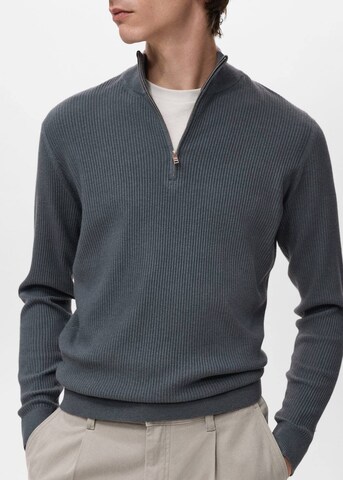 MANGO MAN Sweater 'Antiguap' in Grey