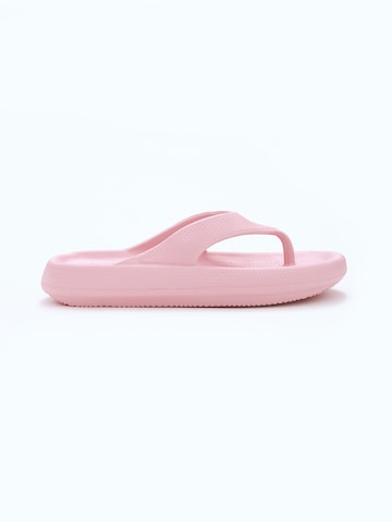 EDITED T-bar sandals 'Rasheed' in Pink