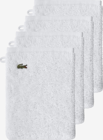 LACOSTE Handtuch 'LLECROCO' in Weiß: Vorderseite
