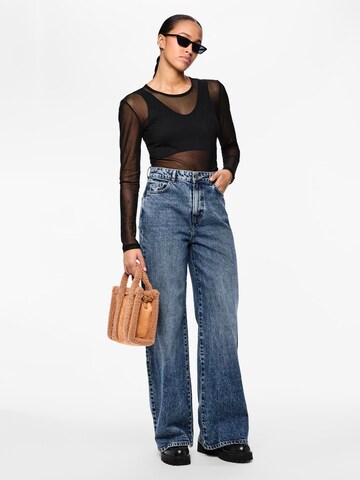 PIECES Wide leg Jeans 'Selma' in Blue