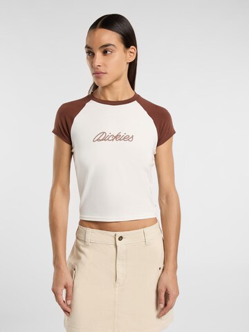 DICKIES Tričko 'DICKIES' – bílá: přední strana