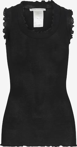 Haut 'Flounce' Seamless Basic en noir : devant