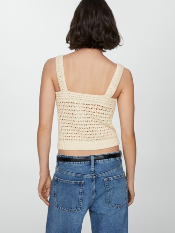 Tops en tricot 'CUADRI' MANGO en beige