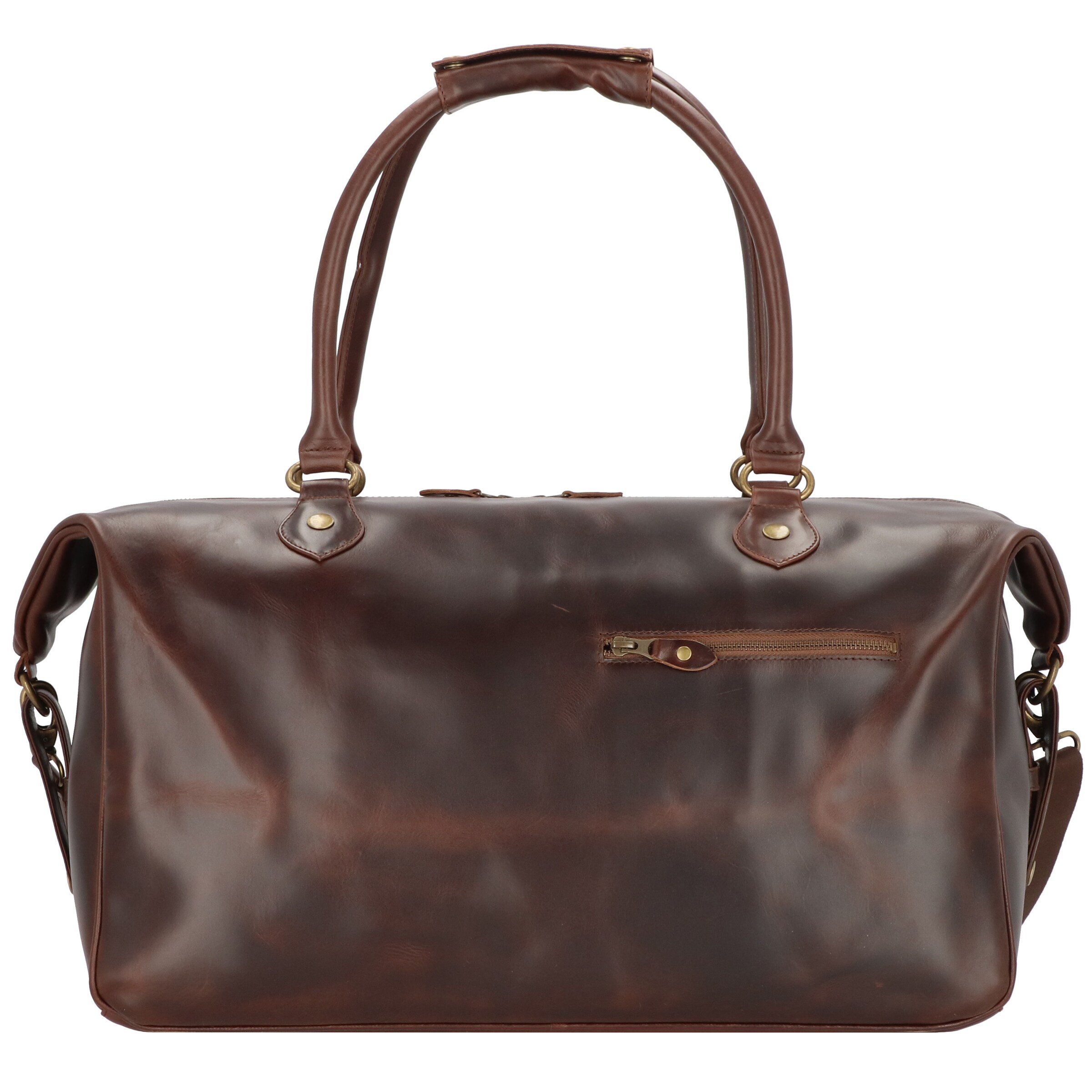 Buckle & Seam Travel bag 'Linwood' in Brown: front