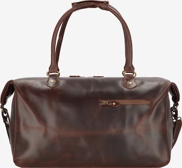 Buckle & Seam Travel Bag 'Linwood' in Brown: front