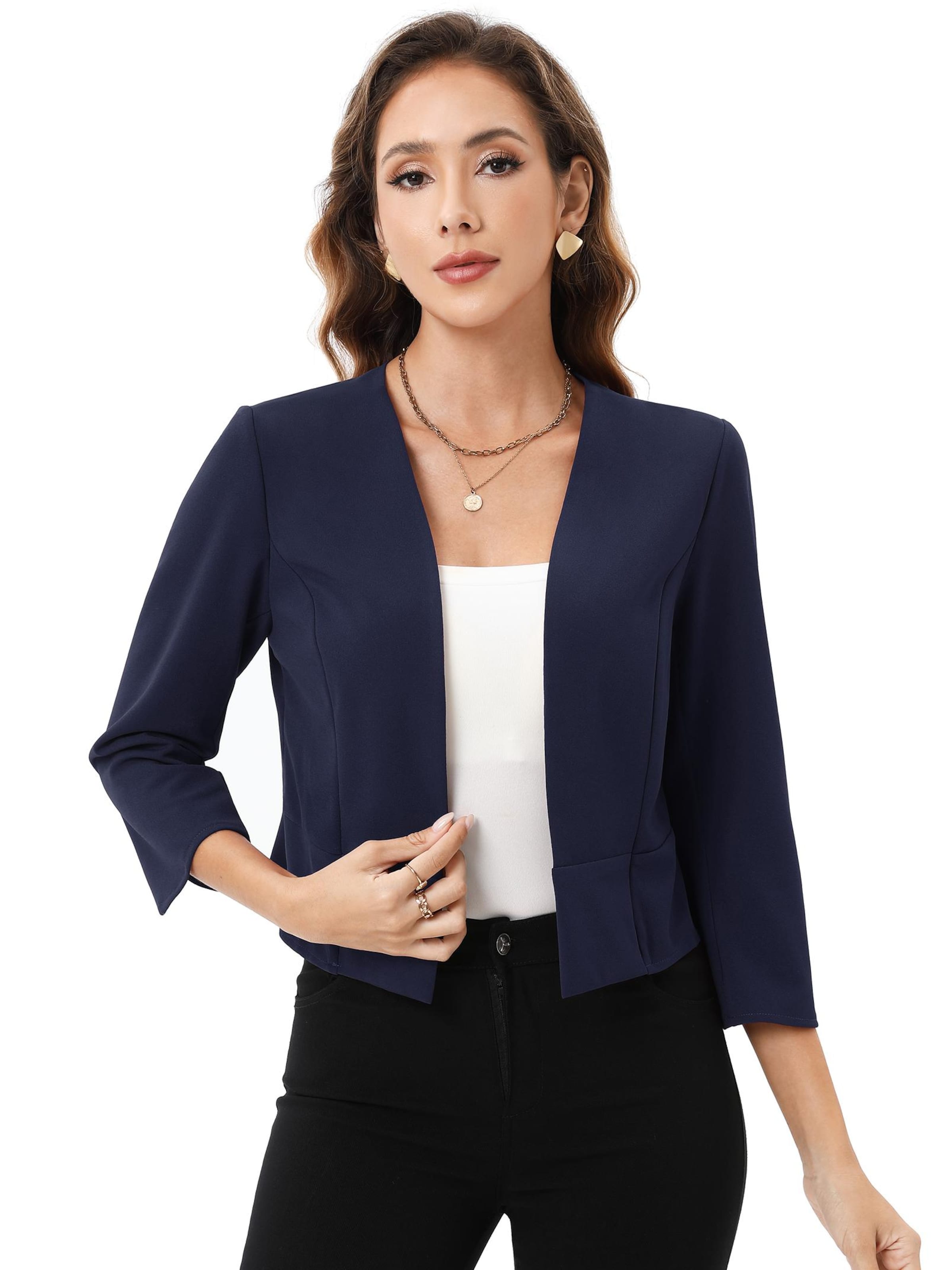 Yesfashion Blazer in Blue: front
