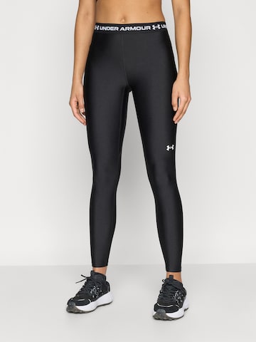 UNDER ARMOUR - Skinny Pantalón deportivo en negro: frente